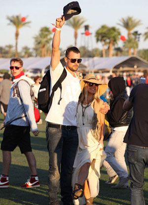 Звезды на музыкальном фестивале Coachella в Калифорнии