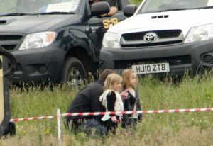 Близнецы Джоли-Питт на съемочной площадке