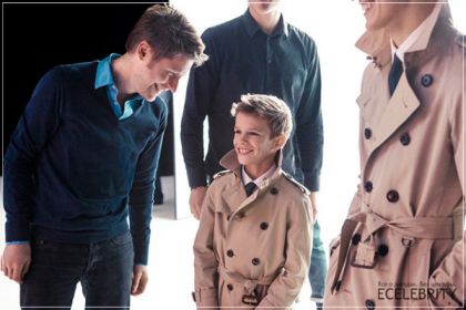 Сын Виктории и Дэвида Бекхэм впервые снялся для линии одежды Burberry